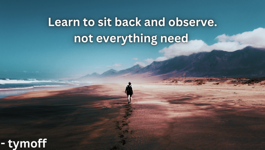 Learn to Sit Back and Observe